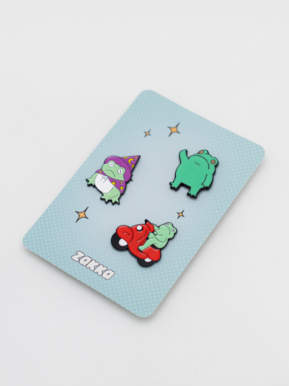 Значки Magic frog (набор/3 шт.)