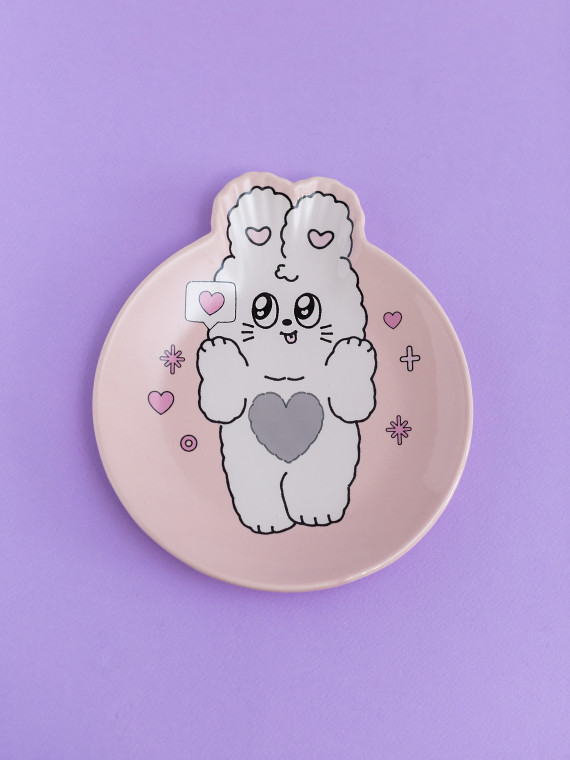 Тарелка керамическая Fluffy love