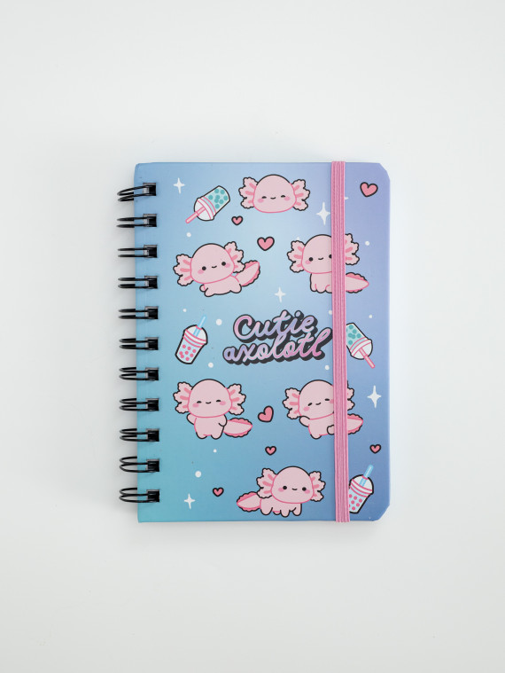 Блокнот А6 на спирали Cutie axolotl