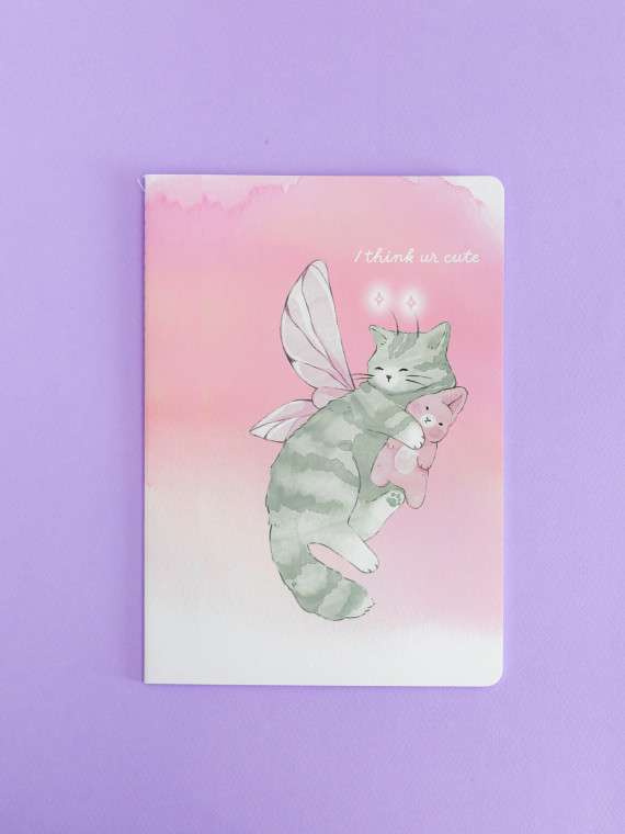 Тетрадь В5 на сшивке I think us cute