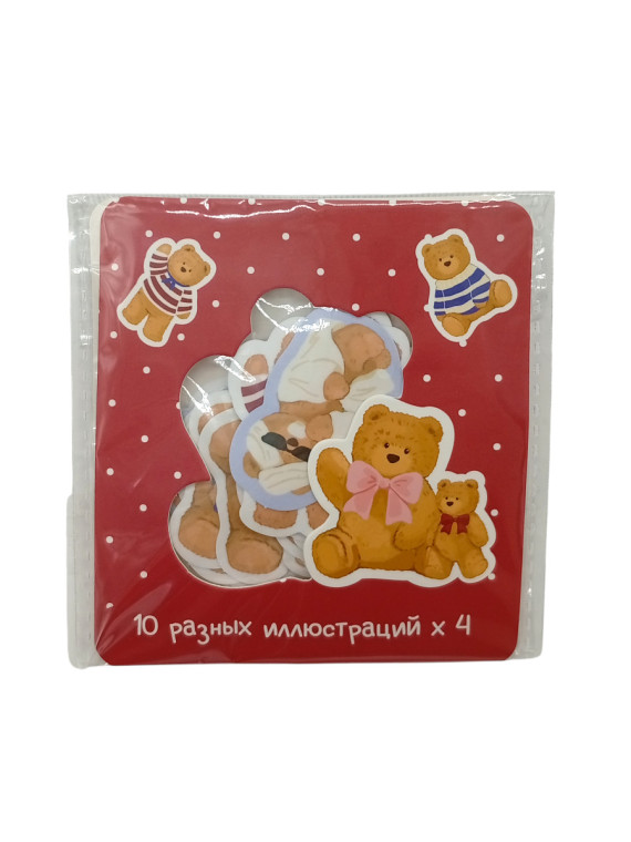 Наклейки Teddy bear (набор/40 шт.)