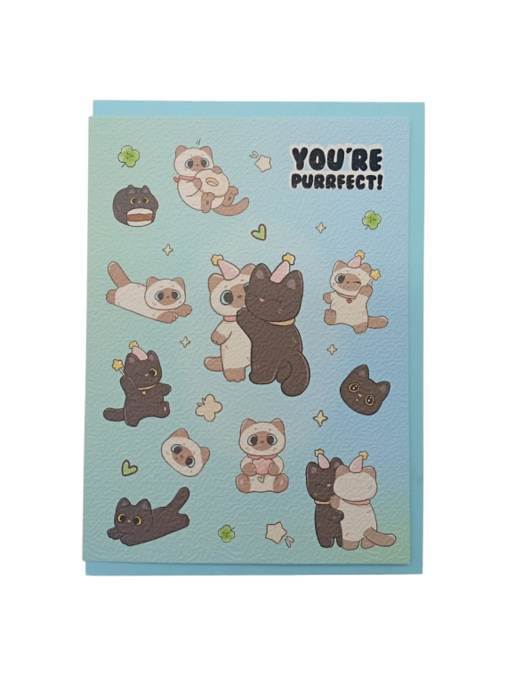 Открытка You're purrfect! (в наборе с конвертом)