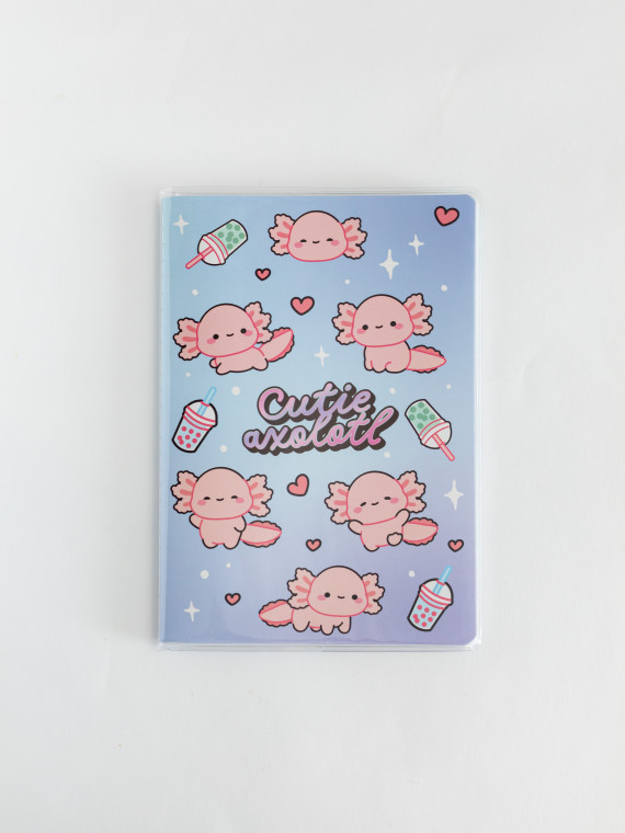 Тетрадь А5 в пластиковой обложке Cutie Axolotl