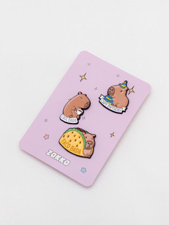 Значки Tacobara (набор/3 шт.)