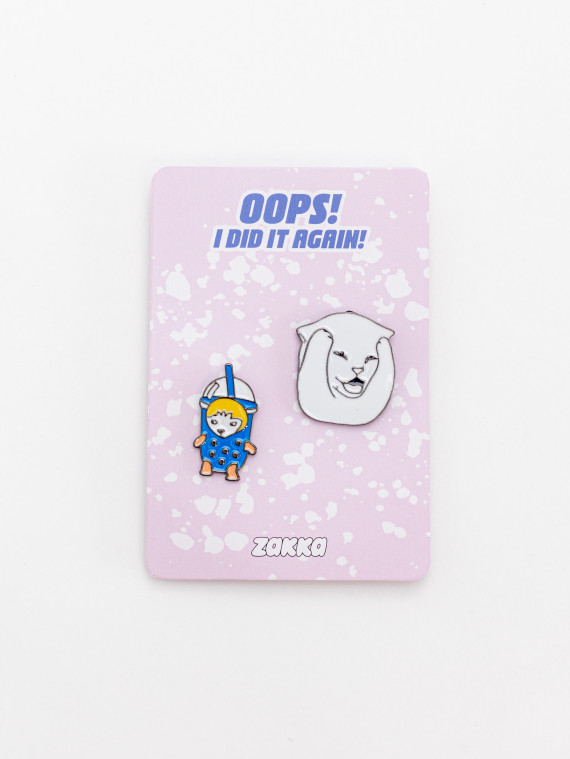 Значок Bubble cat (набор/2 шт.)